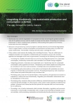 Cover Policy Brief Integrating biodiversity - for policy makers