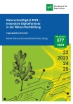 Cover von BfN-Schriften 677; Titelbild: Skizziertes Eichenblatt vor stilisiertem Hintergrund aus Fraktalen und Digitalisierungselementen (Carolina Arcienigas)