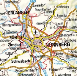 Abgrenzung der Landschaft "Nürnberg" (311)