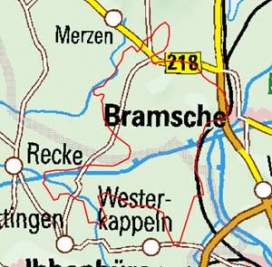 Abgrenzung der Landschaft "Achmer Vorland" (53503)