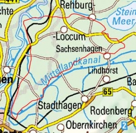 Abgrenzung der Landschaft "Loccumer Geest" (62800)
