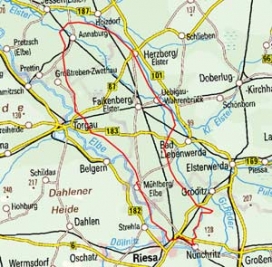 Abgrenzung der Landschaft "Annaburger Heide" (88101)