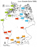 Karte zur Lage und Verteilung der Moore in Deutschland