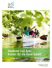 Cover der BfN Broschüre "Gewässer und Auen - Nutzen für die Gesellschaft""