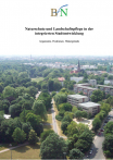 Titelblatt der Broschüre Naturschutz und Landschaftspflege in der integrierten Stadtentwicklung