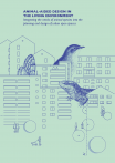 Front page brochure AAD.The cover picture shows residential houses and their inhabitants. Between the houses you find a appearingly giant bird, a lizard and a butterfly.
