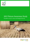 Cover Brochure Nature Awareness 2015 with a stork