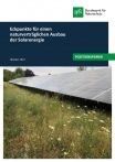 Cover Eckpunkte für einen naturverträglichen Ausbau der Solarenergie