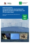 Cover von BfN-Schriften 682; Titelfoto: Windpark im Mittelgebirge, Abendsegler (Nyctalus noctula) (M. Dietz, T. Stephan, C. Kups)