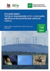 Cover von BfN-Schriften 764; Titelbild: Upland wind farm, common noctule (Nyctalus noctula) (M. Dietz, T. Stephan, C. Kups)