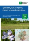 Cover von BfN-Schriften 766; Titelbild: Oben: Halbtrockenrasen im Landkreis Unterallgäu (Foto © W. Ackermann), unten links: Blüte des Ausdauernden Leins (Linum perenne) mit Blüte von Mittlerem Zittergras (Briza media) (Foto © W. Ackermann), unten rechts: in ÖSM-I und ÖSM-II bearbeitete bundesweit repräsentative Stichprobenflächen (SPF) in Deutschland (Daten des BfN, Kartenhintergrund: © 2008 ESRI, Quellen: USGS-EROS, NASA, NGA, ESRI Text)