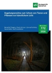Cover von BfN-Schriften 772; Titelbild: Bild einer nicht abgeschirmten Wegebeleuchtung in einem Naturschutzgebiet © Andreas Jechow