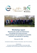 Cover Workshop report Measuring the quality and effectiveness of protected and conserved areas – Expert meeting for the development of possible indicators and methods for reporting