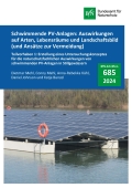 Cover von BfN-Schriften 685; Titelfoto: Schwimmende Solaranlage auf dem künstlichen See eines Kieswerkes in Weeze (Nordrhein-Westfalen) (F. Igel)