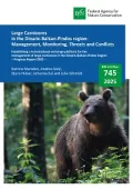 Cover von BfN-Schriften 745; Titelbild: A brown bear looking curiously in a forest (© Reljić)