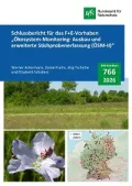 Cover von BfN-Schriften 766; Titelbild: Oben: Halbtrockenrasen im Landkreis Unterallgäu (Foto © W. Ackermann), unten links: Blüte des Ausdauernden Leins (Linum perenne) mit Blüte von Mittlerem Zittergras (Briza media) (Foto © W. Ackermann), unten rechts: in ÖSM-I und ÖSM-II bearbeitete bundesweit repräsentative Stichprobenflächen (SPF) in Deutschland (Daten des BfN, Kartenhintergrund: © 2008 ESRI, Quellen: USGS-EROS, NASA, NGA, ESRI Text)