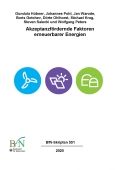 Auf der Abbildung ist das Titelbild von BfN-Skripten 551"Akzeptanzfördernde Faktoren erneuerbarer Energien" zu sehen.