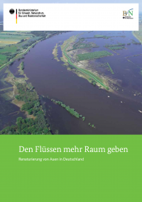 Cover der BfN Broschüre "Den Flüssen mehr Raum geben"