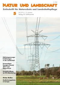 Cover von Natur und Landschaft Ausgabe 05-2018