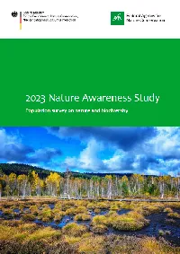 Cover 2023 Nature Awareness Study