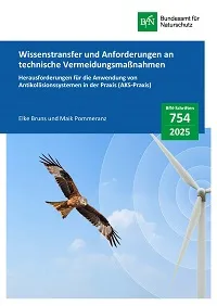 Cover von BfN-Schriften 754; Titelbild: Rotmilan neben WEA (Tino Herrmann)