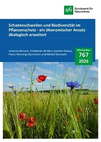 Cover von BfN-Schriften 767; Titelbild: Gerstenfeld (Hordeum vulgare) mit verschiedenen Ackerkrautarten, besonders auffallend blü-hende Arten (Papaver rhoeas; Centaurea cyanus; Matricaria inodora); Autor: HHS