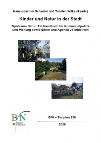 Titelblatt zum Skript 230 " Leitfaden: Kinder und Natur in der Stadt"