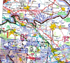 Gebietsdarstellung ID 166 Niederrhein ICAO 2021