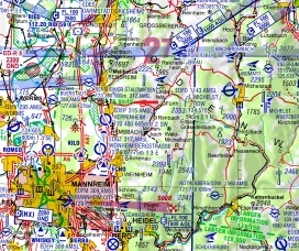 Gebietsdarstellung ID 076 Hessischer Oberrhein und Altneckarschlingen ICAO 2022