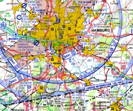 Gebietsdarstellung ID 128 Unterelbe ICAO 2022
