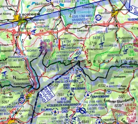 Gebietsdarstellung ID 236 Geigelstein ICAO 2022