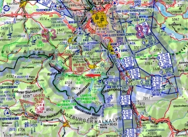 Gebietsdarstellung ID 058 Nationalpark Berchtesgaden ICAO 2022
