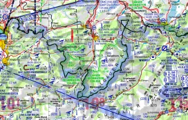 Gebietsdarstellung ID 063 Hoher Ifen und Piesenkopf ICAO 2022