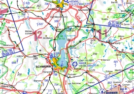 Gebietsdarstellung ID 085 Schweriner Seengebiet ICAO 2022