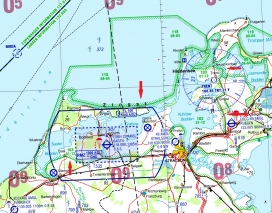 Gebietsdarstellung ID 103 Darß-Zingster und Westrügensche Bodden ICAO 2022