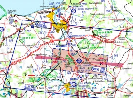 Gebietsdarstellung ID 105 Warnowgebiet bei Bützow ICAO 2022