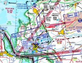 Gebietsdarstellung ID 155 Ostfriesische Meere ICAO 2022