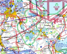 Gebietsdarstellung ID 185 Ostholsteinische Seenplatte ICAO 2022