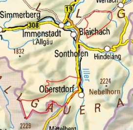 Abgrenzung der Landschaft "Nördliche Kalkwestalpen" (1001)