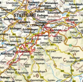 Abgrenzung der Landschaft "Mittleres (Schwäbisches) Albvorland" (10101)
