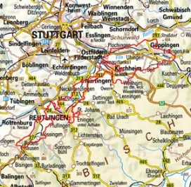 Abgrenzung der Landschaft "Mittleres (Schwäbisches) Albvorland" (10101) Abgrenzung der Landschaft "Mittleres (Schwäbisches) Albvorland" (10101)