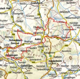 Abgrenzung der Landschaft "Östliches (Schwäbisches) Albvorland" (10200) Abgrenzung der Landschaft "Östliches (Schwäbisches) Albvorland" (10200)