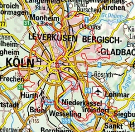 Abgrenzung der Landschaft "Köln" (103)