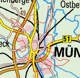 Abgrenzung der Landschaft "Münster" (108) Abgrenzung der Landschaft "Münster" (108)