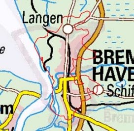 Abgrenzung der Landschaft "Bremerhaven" (111) Abgrenzung der Landschaft "Bremerhaven" (111)