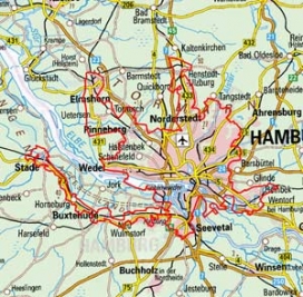 Abgrenzung der Landschaft "Hamburg" (113) Abgrenzung der Landschaft "Hamburg" (113)