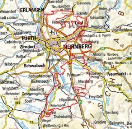 Abgrenzung der Landschaft "Nürnberger Becken und Sandplatten" (11301) Abgrenzung der Landschaft "Nürnberger Becken und Sandplatten" (11301)