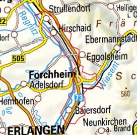 Abgrenzung der Landschaft "Regnitztal zwischen Erlangen und Bamberg" (11303) Abgrenzung der Landschaft "Regnitztal zwischen Erlangen und Bamberg" (11303)