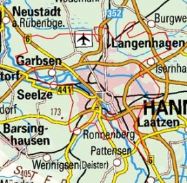 Abgrenzung der Landschaft "Hannover" (114)