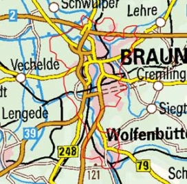 Abgrenzung der Landschaft "Braunschweig" (115) Abgrenzung der Landschaft "Braunschweig" (115)